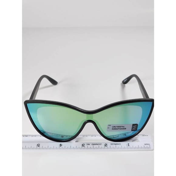 Foster Grant Full Butterfly / Cat Eye Frame Blue Mirrored Sunglasses 52662FGX009 - Picture 10 of 11